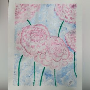 Peonies- Original Artwork- 11x 14